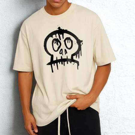 Angry skull T-shirt Homme