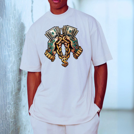 Money T-shirt oversized homme