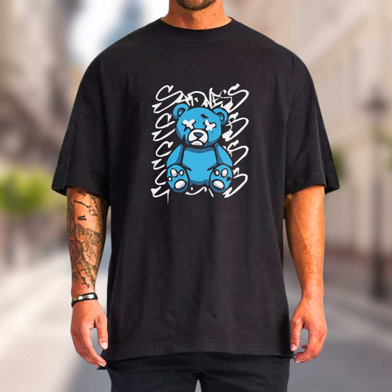 Sadness T-shirt oversized homme