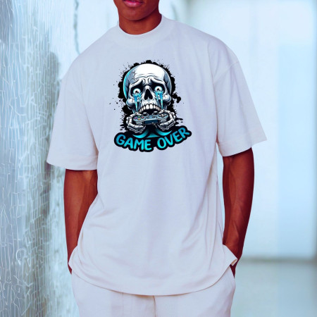Game over T-shirt oversized homme