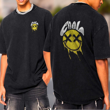 Cool T-shirt délavé oversized homme