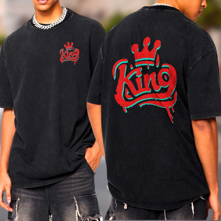 King T-shirt délavé oversized homme