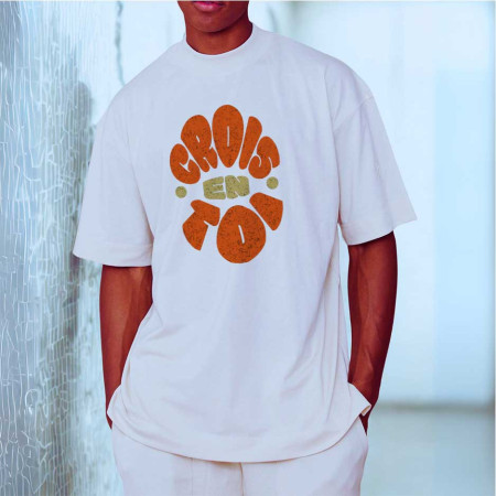 Crois en toi T-shirt oversized