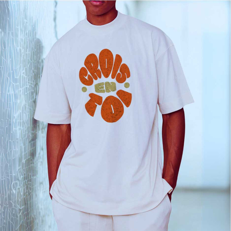 Crois en toi T-shirt oversized