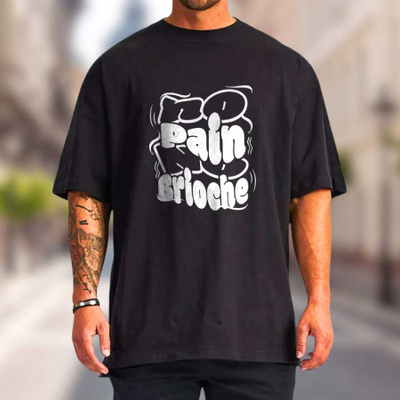 No pain no brioche T-shirt oversized