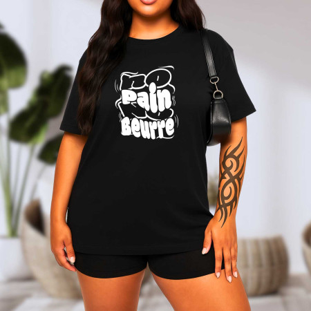 No pain no beurre T-shirt oversized Femme