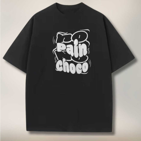 No pain no choco T-shirt oversized femme